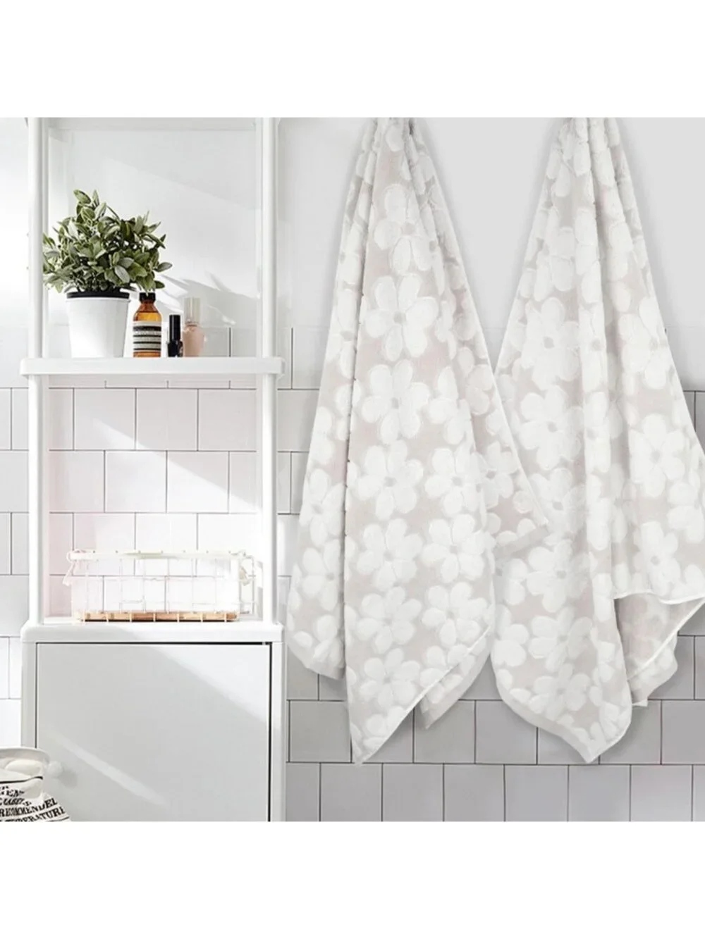 Super Absorbent Bath Towels 2 Pack, Soft Shower Towels 27.5x55 Inches, Quick Dry